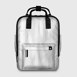 Рюкзак женский Светлый серый абстрактные полосы, цвет: 3D-принт
