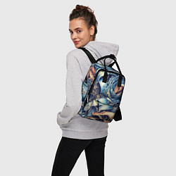 Рюкзак женский Джинсовая рванина - модный тренд, цвет: 3D-принт — фото 2