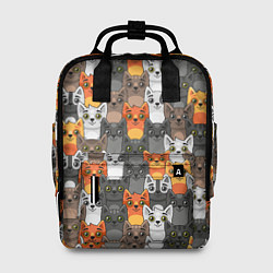 Рюкзак женский Мультяшные котята, цвет: 3D-принт