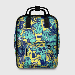 Рюкзак женский Монстры тропические, цвет: 3D-принт