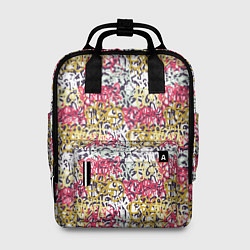 Рюкзак женский Граффити с узорами, цвет: 3D-принт