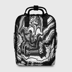 Женский рюкзак Черно-белая абстракция суминагаши