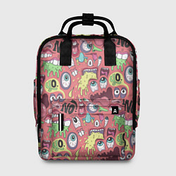 Рюкзак женский Монстры ой ой нет, цвет: 3D-принт