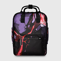 Рюкзак женский Красный разлом в камне, цвет: 3D-принт