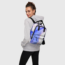 Рюкзак женский Узоры неон фрактал, цвет: 3D-принт — фото 2