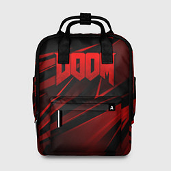 Рюкзак женский Doom - красная абстракция, цвет: 3D-принт