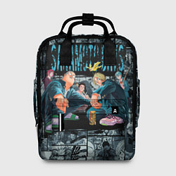 Рюкзак женский Дни сакамото главные герои, цвет: 3D-принт