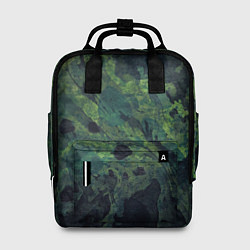 Рюкзак женский Абстракция - green camouflage background, цвет: 3D-принт