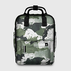 Женский рюкзак Зеленый фактурный камуфляж