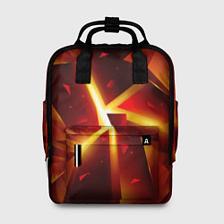 Рюкзак женский Трехмерный взрыв неоновых плит абстракция, цвет: 3D-принт