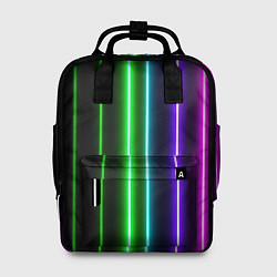 Рюкзак женский Neon lines, цвет: 3D-принт