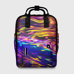 Женский рюкзак Неоновые полосы текстура