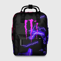 Рюкзак женский Monster energy неоновый шторм, цвет: 3D-принт
