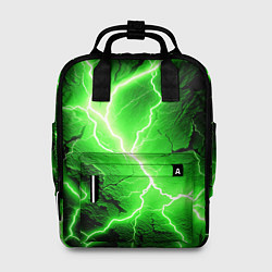 Рюкзак женский Color green black, цвет: 3D-принт