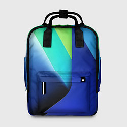 Рюкзак женский Color blue green, цвет: 3D-принт