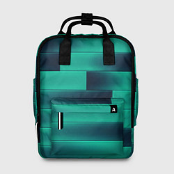 Рюкзак женский Color light blue square, цвет: 3D-принт