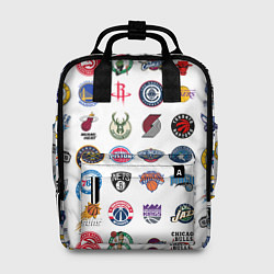 Женский рюкзак Команды НБА на белом фоне