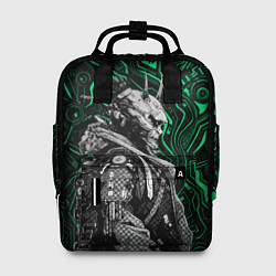 Рюкзак женский Японский кибернетический Они, цвет: 3D-принт