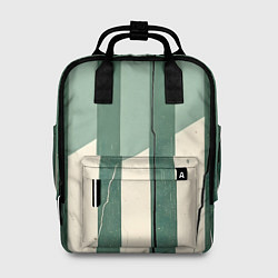 Рюкзак женский Зеленые полосы, цвет: 3D-принт