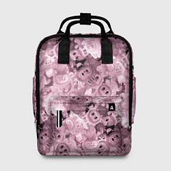 Рюкзак женский Розовые лабубы паттерн, цвет: 3D-принт