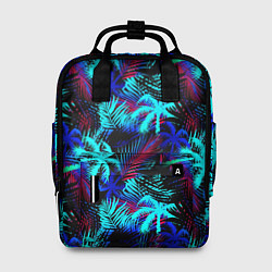 Рюкзак женский Palm blue light blue, цвет: 3D-принт