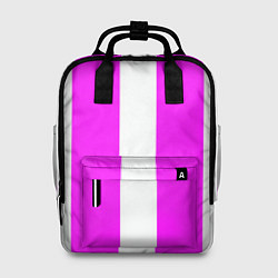 Рюкзак женский Color white pink line, цвет: 3D-принт