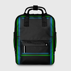 Женский рюкзак Neon green light blue