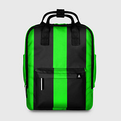 Рюкзак женский Color green black lines, цвет: 3D-принт