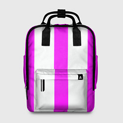 Рюкзак женский Color white pink lines, цвет: 3D-принт