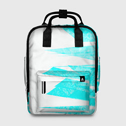 Женский рюкзак Color white light blue stripe