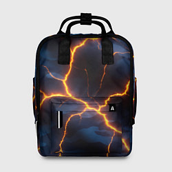 Рюкзак женский Молния на камуфляжной текстуре, цвет: 3D-принт