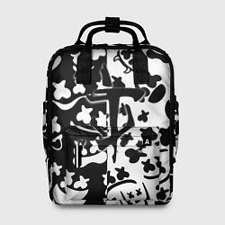 Рюкзак женский Doom x Marshmello pattern, цвет: 3D-принт