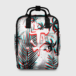 Рюкзак женский Doom тропики глитч, цвет: 3D-принт