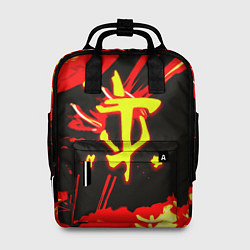 Рюкзак женский Doom огненный, цвет: 3D-принт