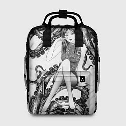 Рюкзак женский Junji Ito Death Stranding Tomie and octopus patter, цвет: 3D-принт