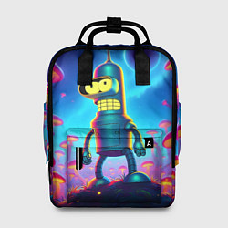 Женский рюкзак Сынишка Бендера в сказочном лесу светящихся грибов