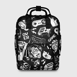 Рюкзак женский Retro gamer pattern, цвет: 3D-принт