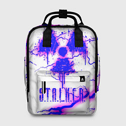 Рюкзак женский Сталкер неоновые молнии, цвет: 3D-принт