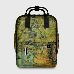 Рюкзак женский Властелин колец карта цветная, цвет: 3D-принт