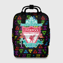 Рюкзак женский Liverpool pattern neon, цвет: 3D-принт