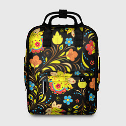 Рюкзак женский Хохлома узор, цвет: 3D-принт