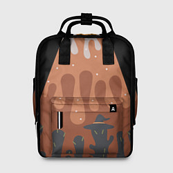 Женский рюкзак Хэллоуин в тыквенном латте