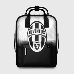 Женский рюкзак Juventus черно белая геометрия