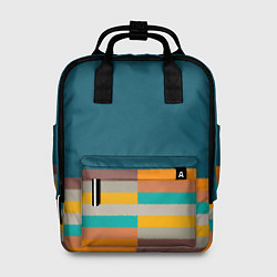 Рюкзак женский Индиго и шумовой градиент заката с текстурой, цвет: 3D-принт