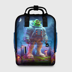 Женский рюкзак Шрек бравый космонавт - неоновое свечение