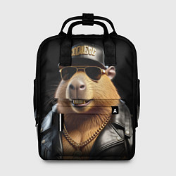 Женский рюкзак Капибара в бейсболке