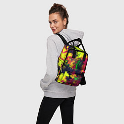 Рюкзак женский Кислотный взрыв, цвет: 3D-принт — фото 2