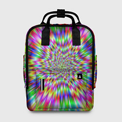 Рюкзак женский Спектральная иллюзия, цвет: 3D-принт
