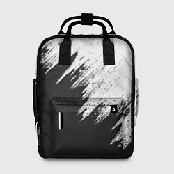 Рюкзак женский Черно-белый разрыв, цвет: 3D-принт
