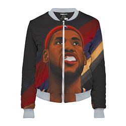 Бомбер женский LeBron Smile, цвет: 3D-меланж